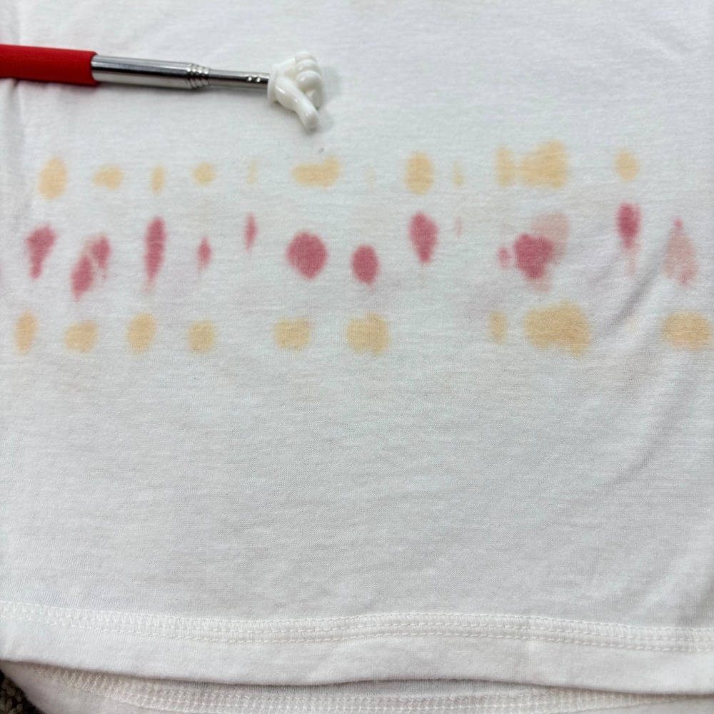 Faherty Tie Dye T Shirt Women S White Short Sleeve Peru - Picture 11 of 12